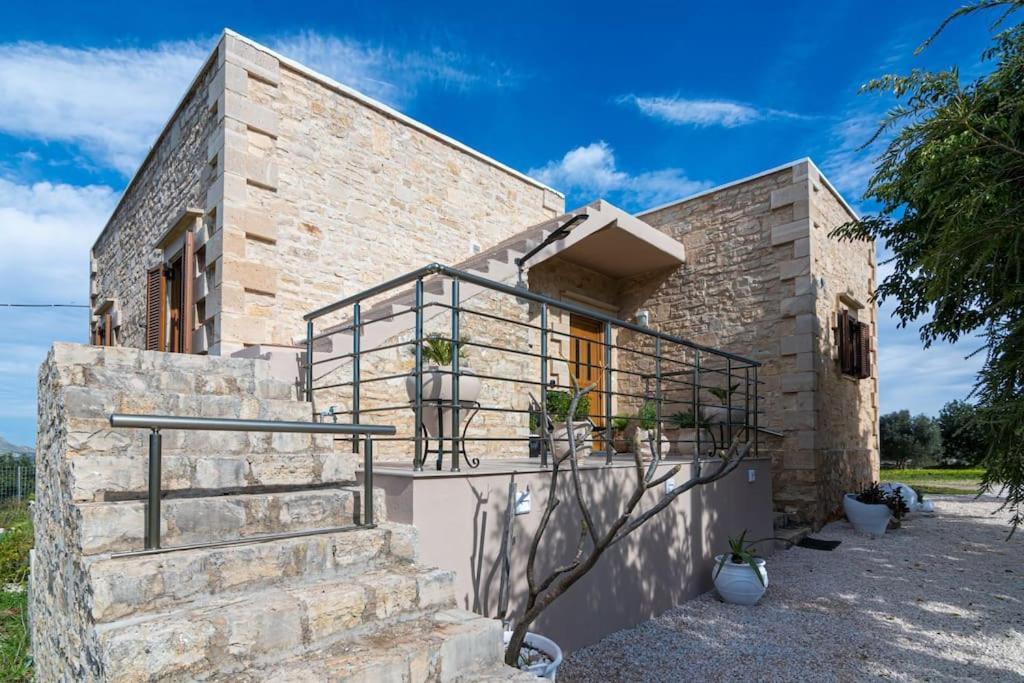 Stone Villa Halepa With Panoramic View. Neon Khorion  Zewnętrze zdjęcie