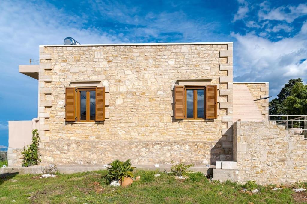 Stone Villa Halepa With Panoramic View. Neon Khorion  Zewnętrze zdjęcie