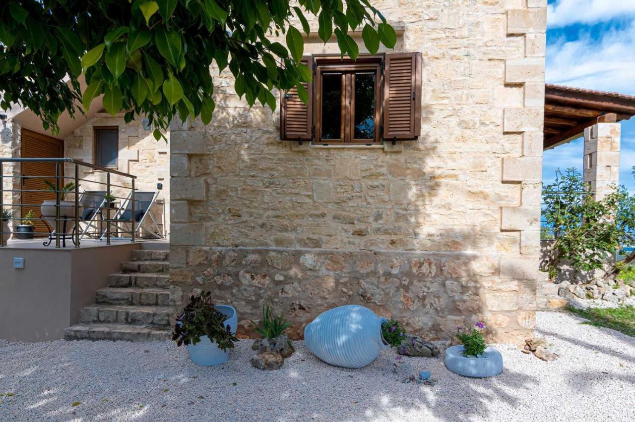 Stone Villa Halepa With Panoramic View. Neon Khorion  Zewnętrze zdjęcie